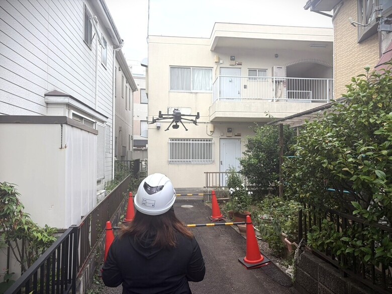 Matrice 400による建物点検｜壁面・屋根をドローンで撮影